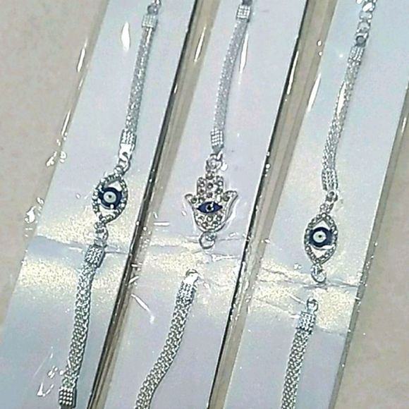 - Turkish evil eye hamza hand 1 bracelet Star only left protection - Picture 2 of 2